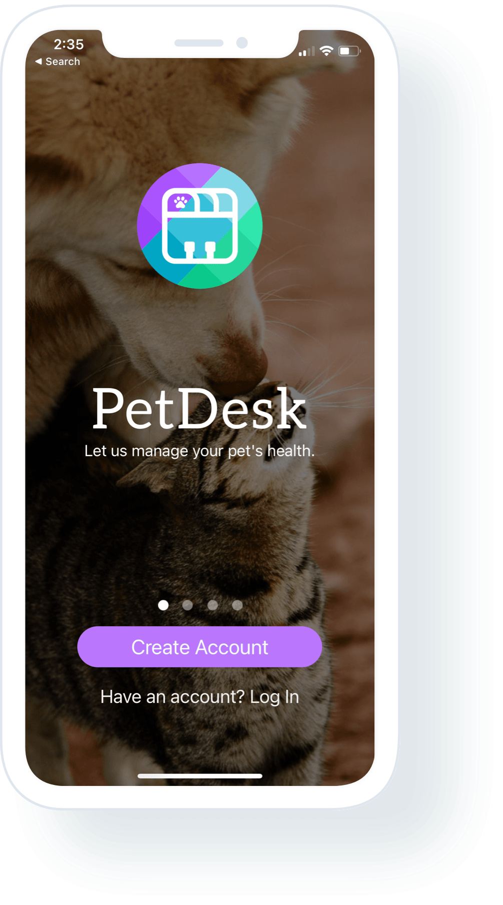 petdesk app splash